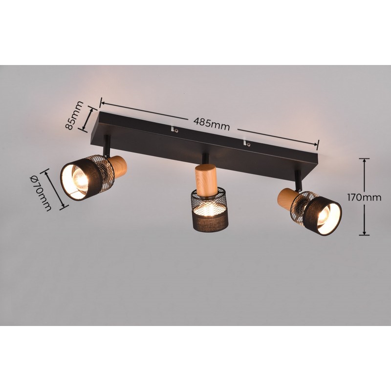 Trio Reflektor sufitowy NANDINI 811700332 czarny