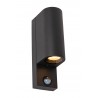Lucide Lampa zewnętrzna ścienna ZARO - CZUJNIK RUCHU 69803/02/30 czarny