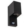 Lucide Lampa zewnętrzna ścienna ZARO - CZUJNIK RUCHU 69802/01/30 czarny