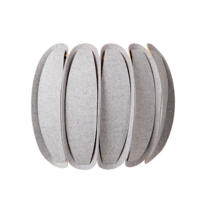 Lucide Kinkiet SPENCER 34245/01/36 szary i odcienie szarości, czarny