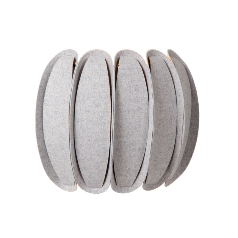 Lucide Kinkiet SPENCER 34245/01/36 szary i odcienie szarości, czarny