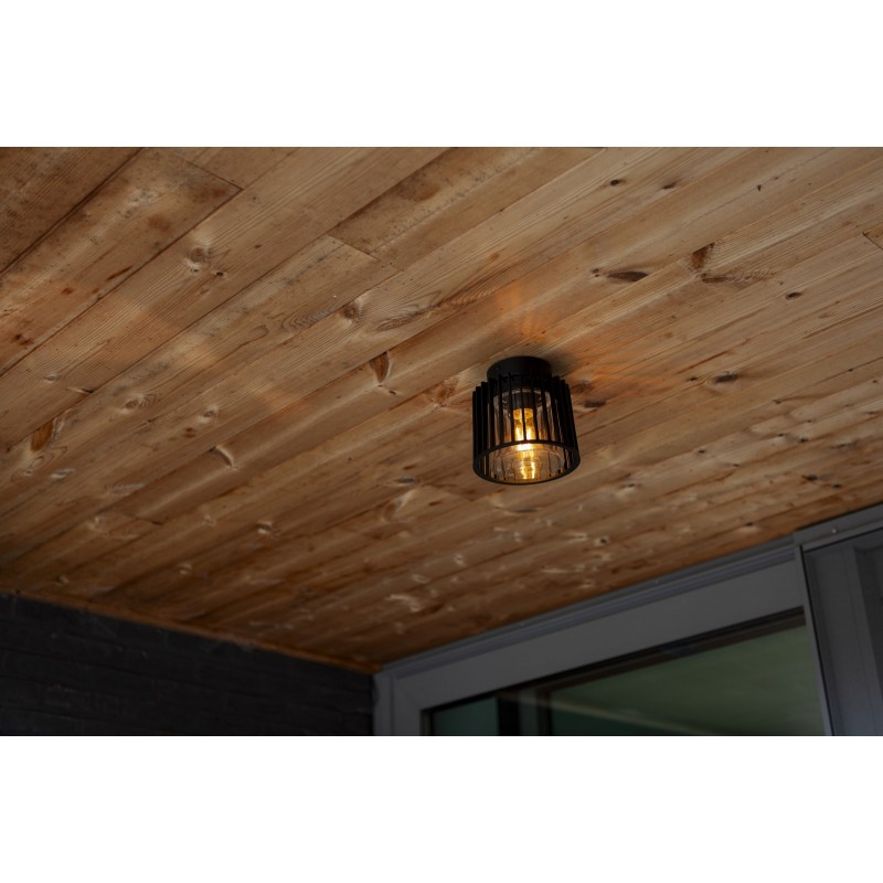 Lutec Lampa zewnętrzna sufitowa SHYNE 6397501012 czarny