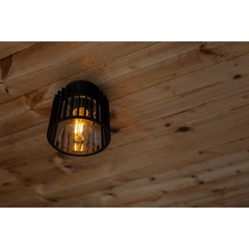 Lutec Lampa zewnętrzna sufitowa SHYNE 6397501012 czarny