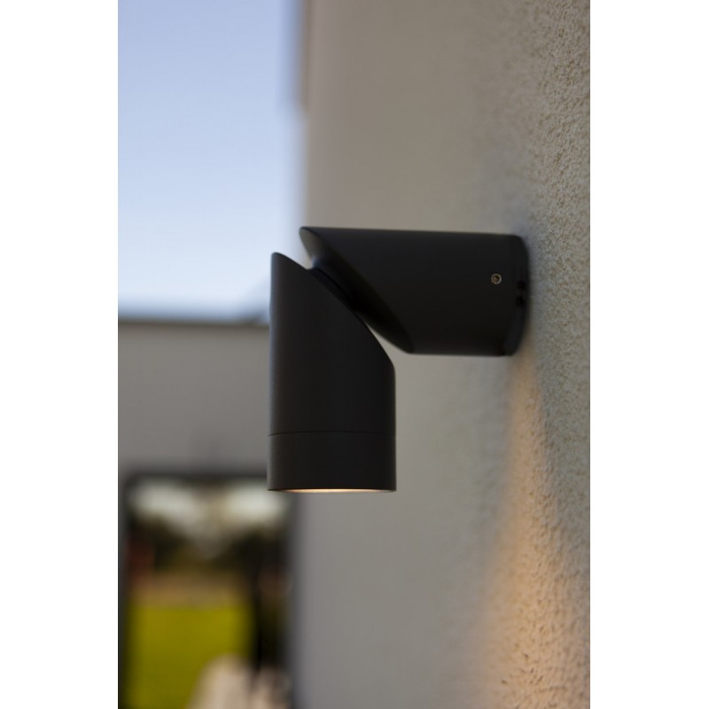 Lutec Lampa zewnętrzna ścienna TUBON 5198501118 szary i odcienie szarości