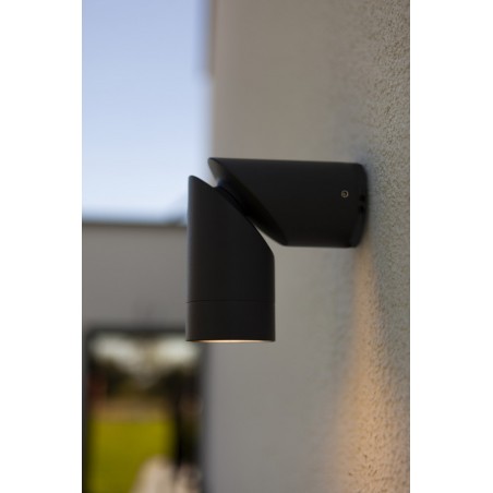 Lutec Lampa zewnętrzna ścienna TUBON 5198501118 szary i odcienie szarości