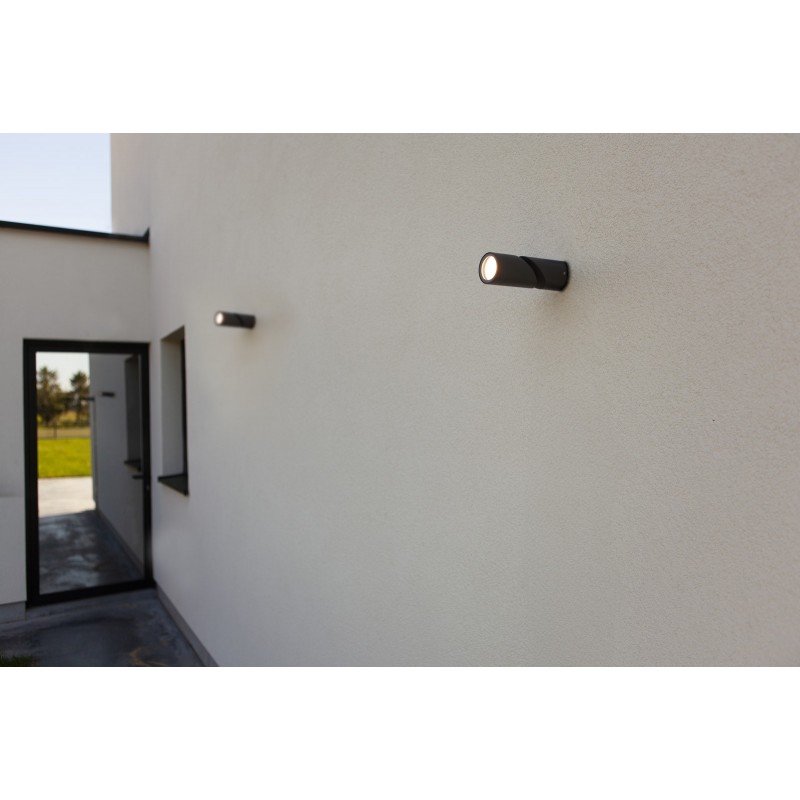 Lutec Lampa zewnętrzna ścienna TUBON 5198501118 szary i odcienie szarości