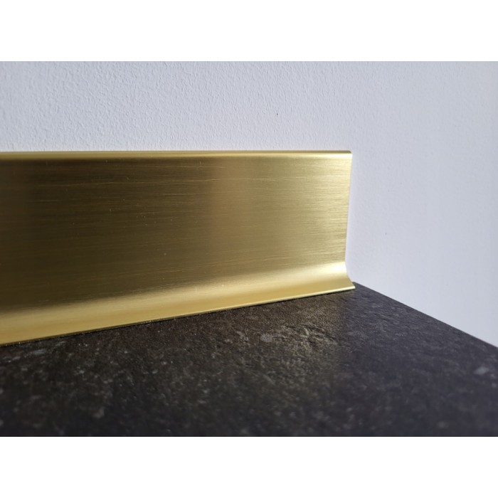 Listwa przypodłogowa aluminiowa złota 90/6SF...