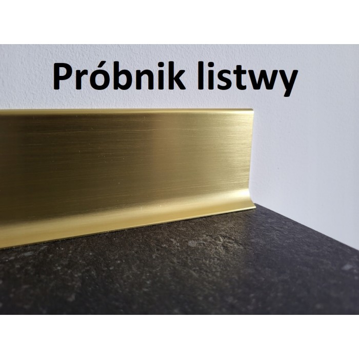 Próbnik - listwa przypodłogowa aluminiowa złota...