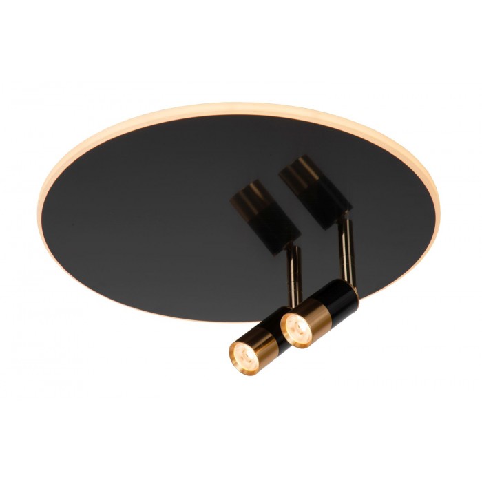 Lucide Lampa natynkowa LED JUBEL 71100/40/09 czarny, złoty i odcienie złota