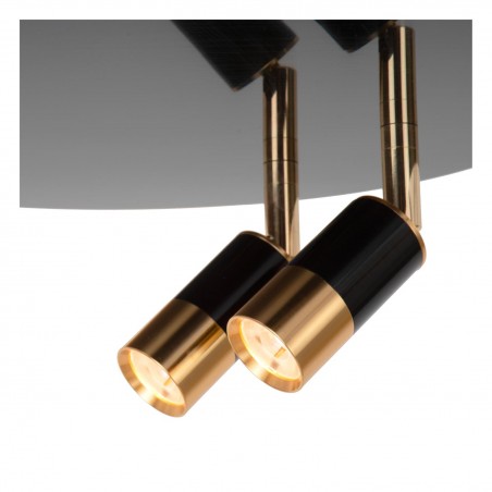 Lucide Lampa natynkowa LED JUBEL 71100/40/09 czarny, złoty i odcienie złota