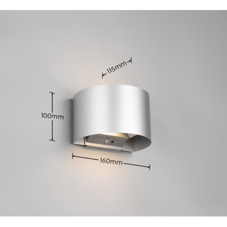 RL Kinkiet TALENT - CZUJNIK RUCHU R27769187 srebrny i odcienie srebra