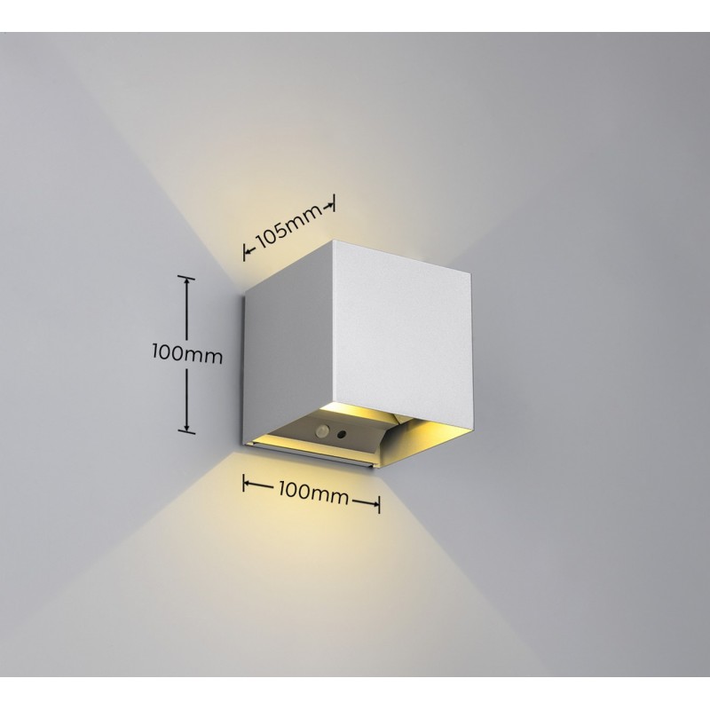 RL Kinkiet TALENT - CZUJNIK RUCHU R27759187 srebrny i odcienie srebra