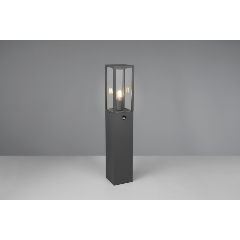 Trio Lampa zewnętrzna stojąca GARONNE - CZUJNIK RUCHU 401869142 antracyt