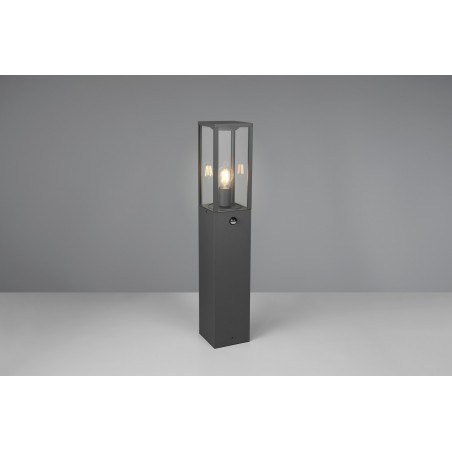 Trio Lampa zewnętrzna stojąca GARONNE - CZUJNIK RUCHU 401869142 antracyt
