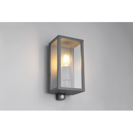 Trio Lampa zewnętrzna ścienna GARONNE - CZUJNIK RUCHU 201869142 antracyt