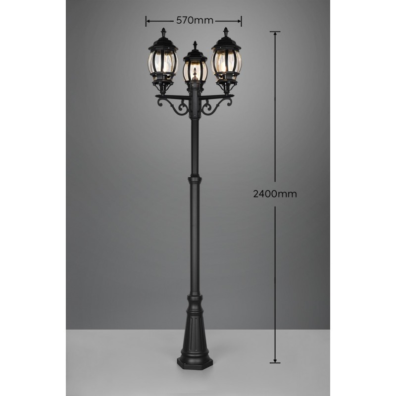 Trio Lampa zewnętrzna stojąca ELVO 406960332 czarny
