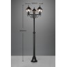 Trio Lampa zewnętrzna stojąca LIVENZA 405760332 czarny