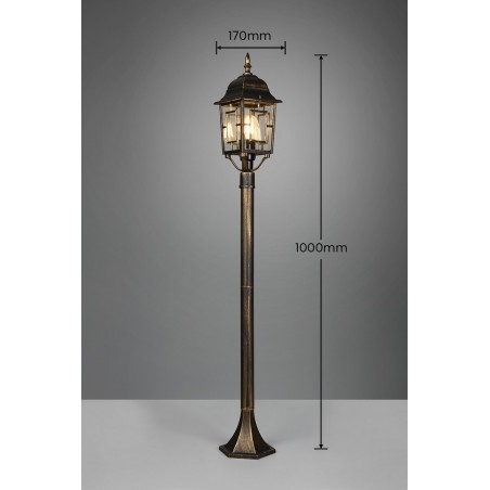 Trio Lampa zewnętrzna stojąca VOLTURNO 405960128 rdzawy