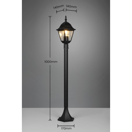 Trio Lampa zewnętrzna stojąca LIVENZA 405760132 czarny