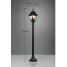 Trio Lampa zewnętrzna stojąca LIVENZA 405760132 czarny