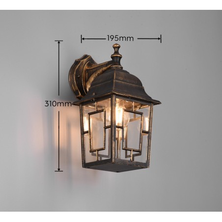 Trio Lampa zewnętrzna ścienna VOLTURNO 205967128 rdzawy