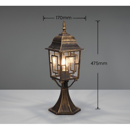 Trio Lampa zewnętrzna stojąca VOLTURNO 505960128 rdzawy