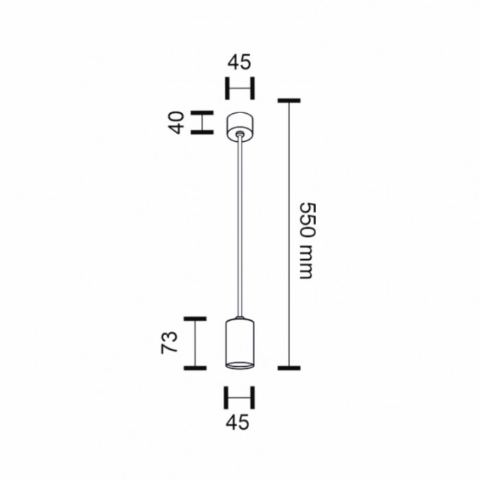 Shilo Lampa Wisząca Sakata-R IP20 Biała 7833R