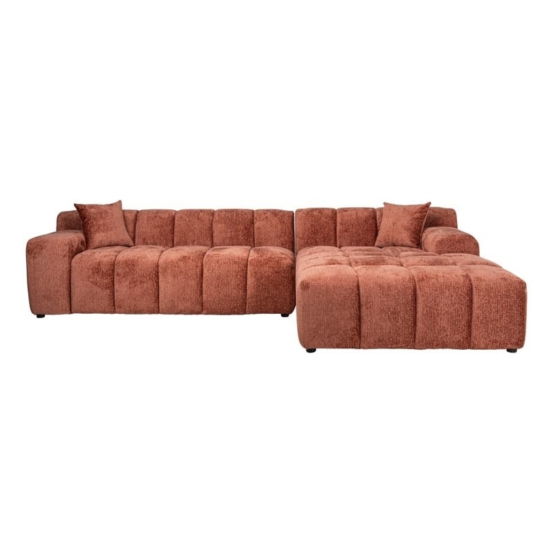 RICHMOND sofa CUBE R bordowa