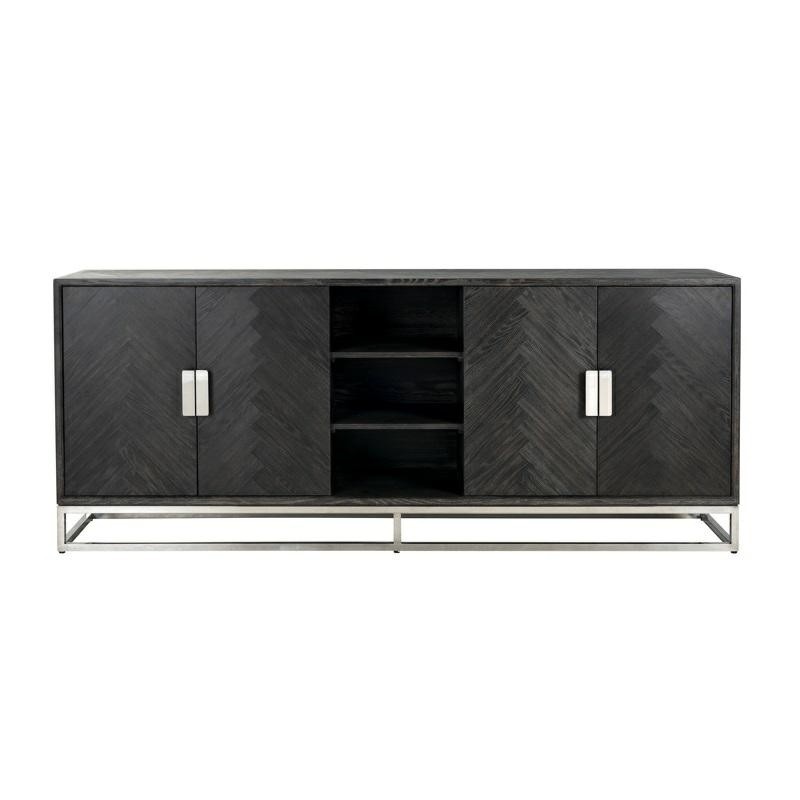 RICHMOND komoda BLACKBONE SILVER - 4 drzwiowa