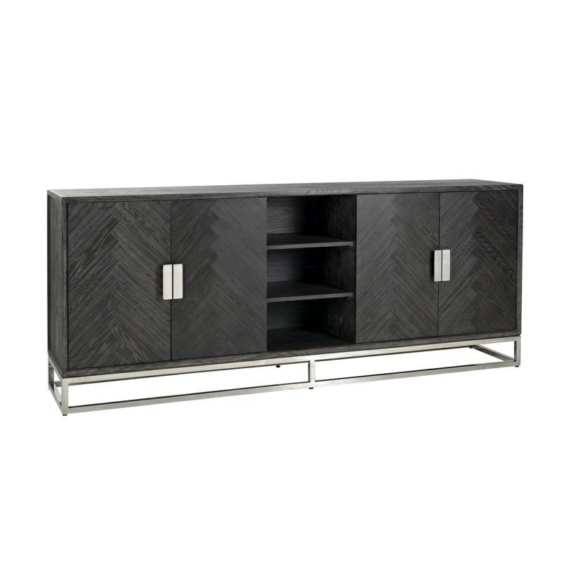 RICHMOND komoda BLACKBONE SILVER - 4 drzwiowa