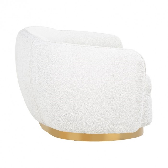 RICHMOND sofa WAYLON BOUCLE - biała, podstawa...