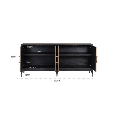 RICHMOND komoda BLOOMINGVILLE - 4 drzwiowa