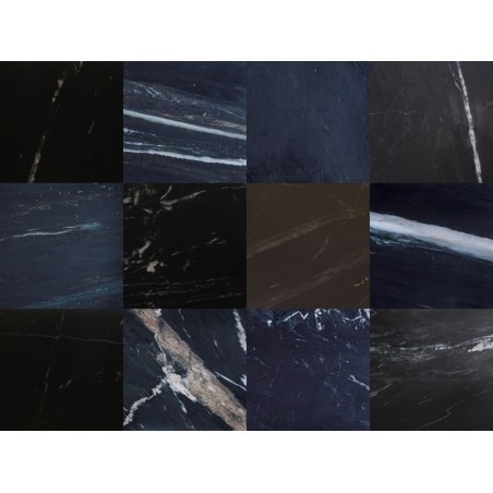 RICHMOND stół jadalniany IRONVILLE 140 - marmur, metal, MDF, sklejka brzozowa