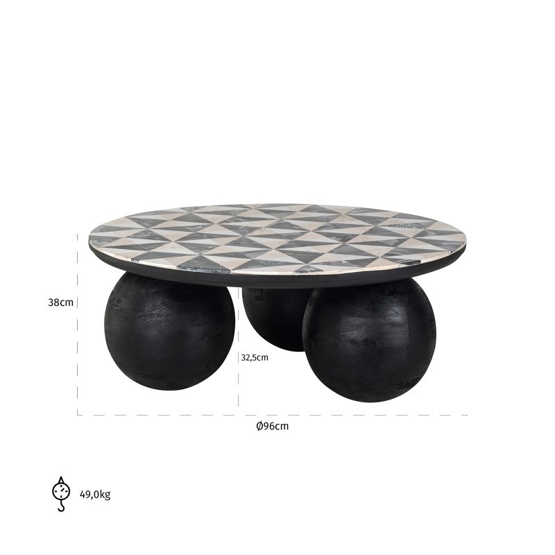 RICHMOND stolik kawowy ROSTELLI 90