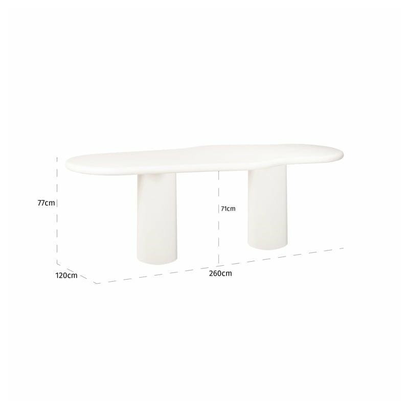 RICHMOND stół jadalniany BLOOMSTONE 260 biały