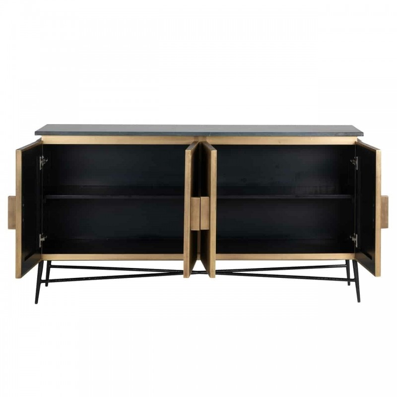 RICHMOND komoda IRONVILLE - marmur, metal, MDF, sklejka brzozowa