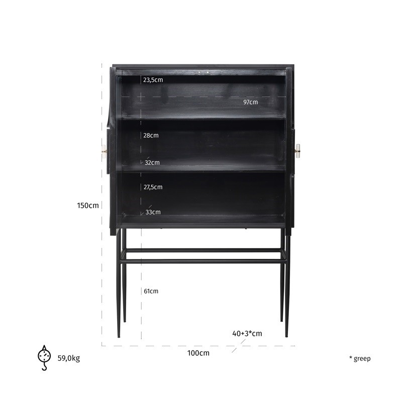 RICHMOND komoda MENDOZA - 2 drzwiowa