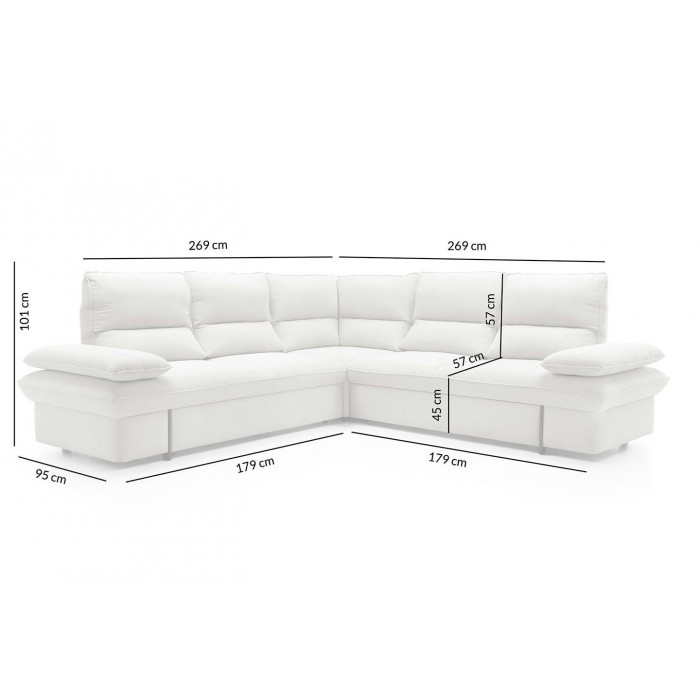 Narożnik SOFIA z funkcją spania - I grupa tkanin