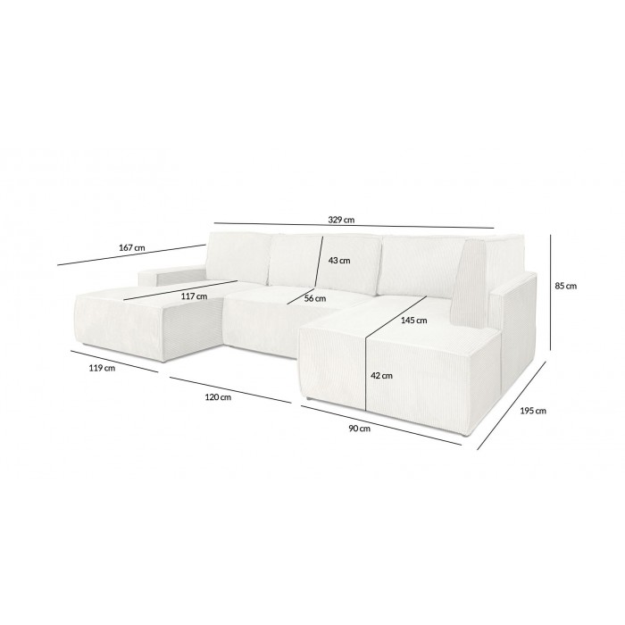 Narożnik PILLOW C2 120 z funkcją spania - II...