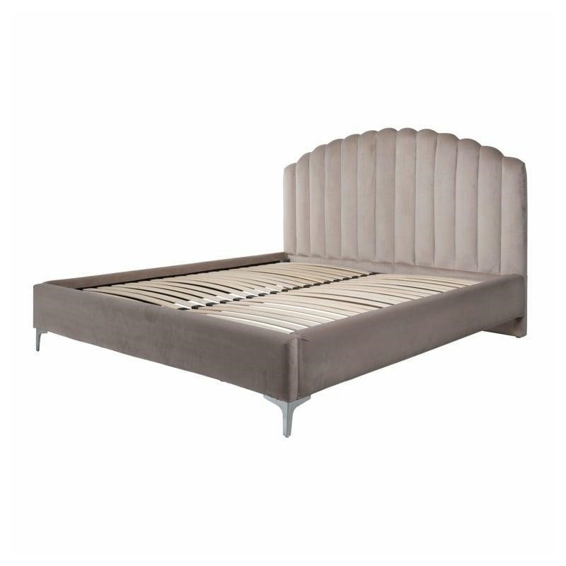 RICHMOND łóżko BELMOND 180x200 khaki - welur