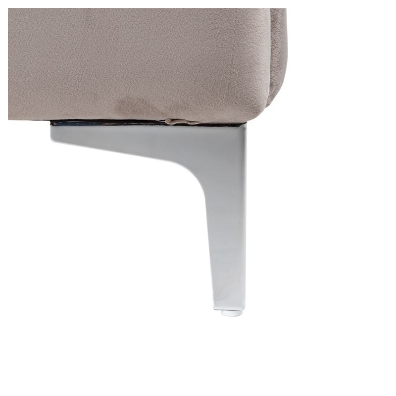 RICHMOND łóżko BELMOND 180x200 khaki - welur