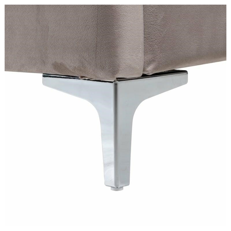 RICHMOND łóżko BELMOND 180x200 khaki - welur