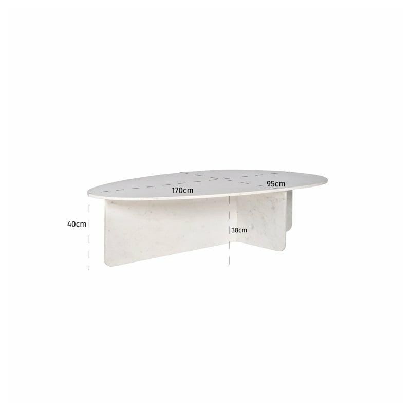 RICHMOND stolik kawowy BRANDON biały