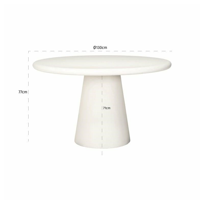 RICHMOND stół jadalniany BLOOMSTONE 130 biały