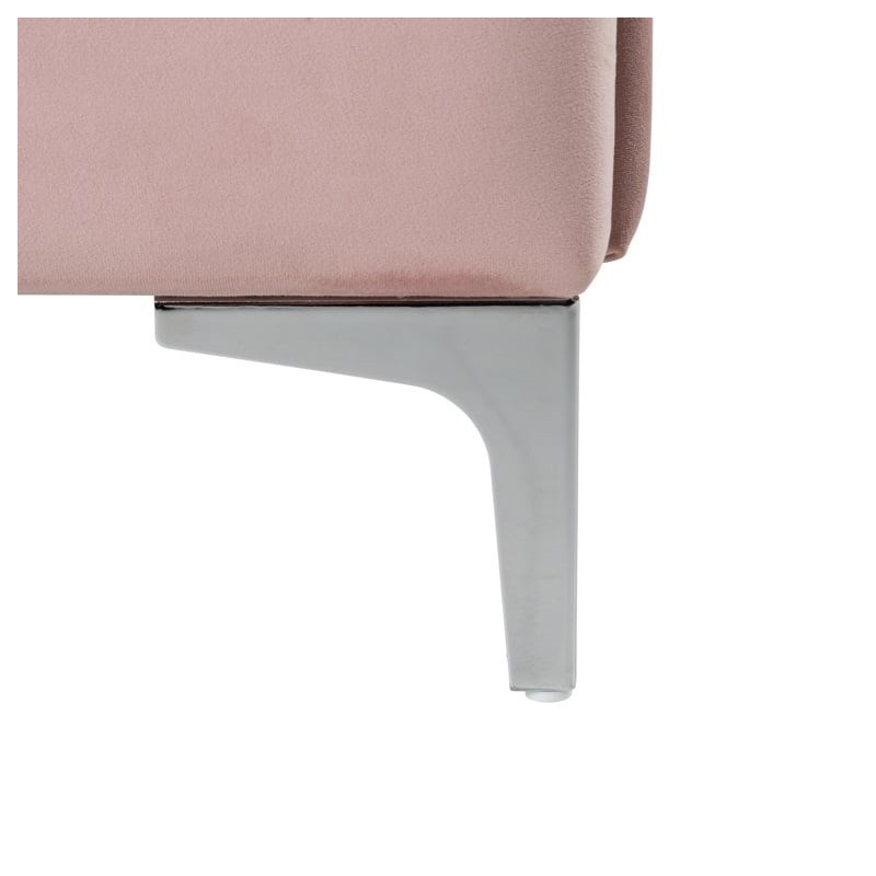 RICHMOND łóżko BELMOND 120x200 różowe - welur