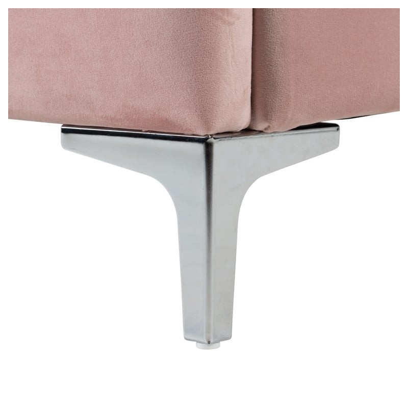 RICHMOND łóżko BELMOND 120x200 różowe - welur