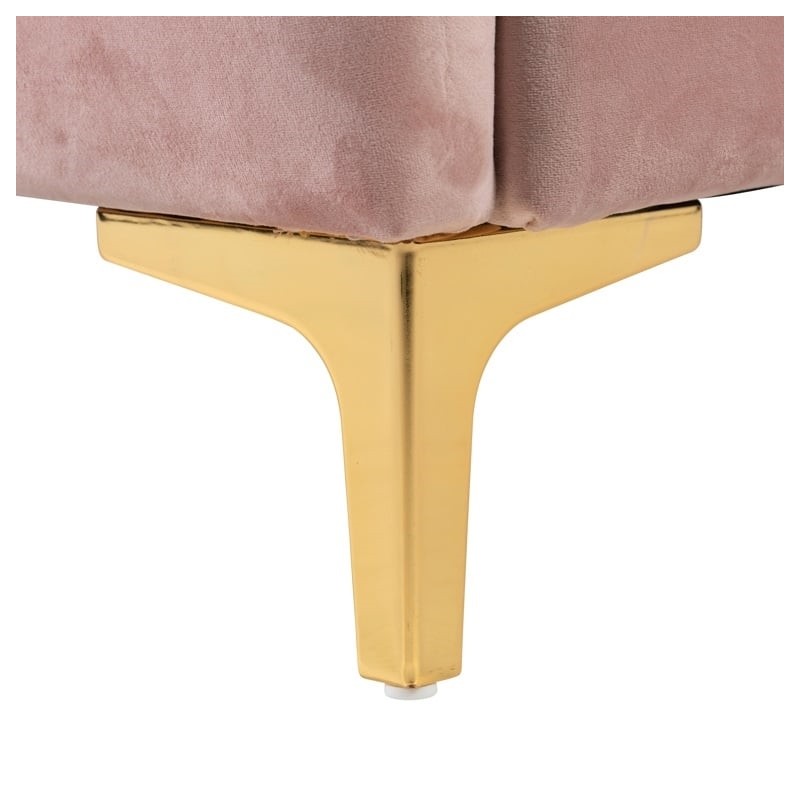 RICHMOND łóżko BELMOND 120x200 różowe - welur