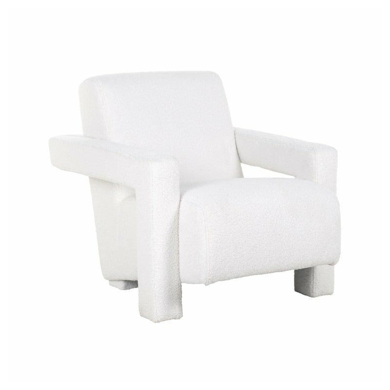 RICHMOND fotel CASEY biały - trudnopalny