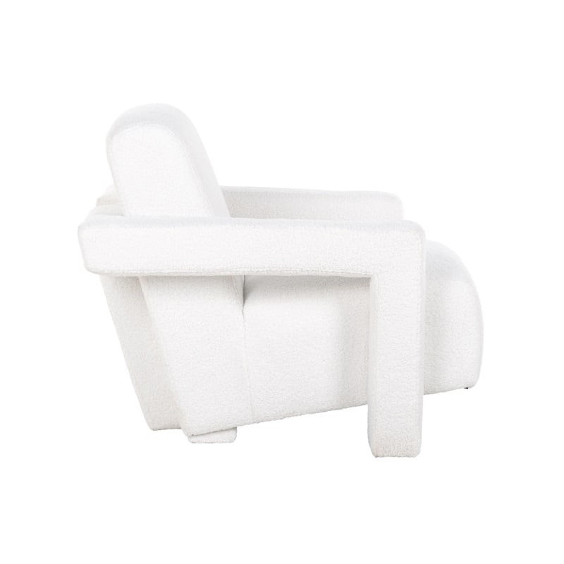 RICHMOND fotel CASEY biały - trudnopalny