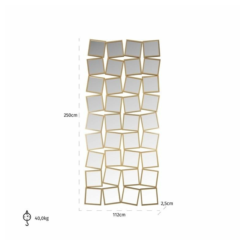 RICHMOND lustro ścienne BADIA złote